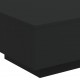 Sonata H Маса за кафе с LED осветление, черна, 55x55x31 см