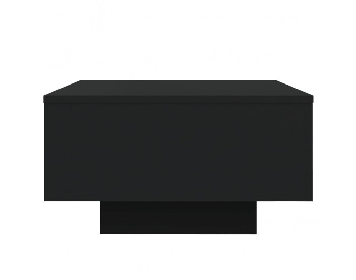 Sonata H Маса за кафе с LED осветление, черна, 55x55x31 см