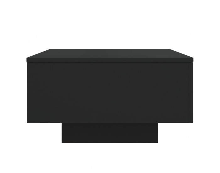 Sonata H Маса за кафе с LED осветление, черна, 55x55x31 см