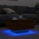 Sonata H Маса за кафе с LED осветление, кафяв дъб, 55x55x31 см
