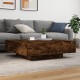 Sonata H Маса за кафе с LED осветление, опушен дъб, 100x100x31 см