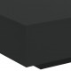 Sonata H Маса за кафе с LED осветление, черна, 85x55x31 см
