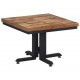 Sonata H Маса за кафе 55x55x40 см масивно регенерирано тиково дърво