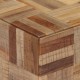 Sonata H Маса за кафе сива 55x55x40 см масивно регенерирано тиково дърво