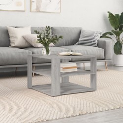 Sonata H Маса за кафе, сив сонома, 59,5x59,5x40 см, инженерно дърво - Măsuțe de living