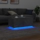 Sonata H Маса за кафе с LED осветление, бетонно сива, 90x50x40 см