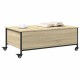 Sonata H Маса за кафе с колелца дъб сонома 91x55x34 см инженерно дърво