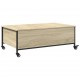 Sonata H Маса за кафе с колелца дъб сонома 91x55x34 см инженерно дърво