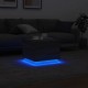 Sonata H Маса за кафе с LED осветление, сив сонома, 50x50x40 см