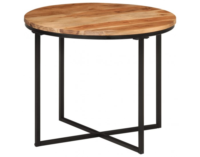 Sonata H Маса за кафе 55x55x45 см акация масив и желязо