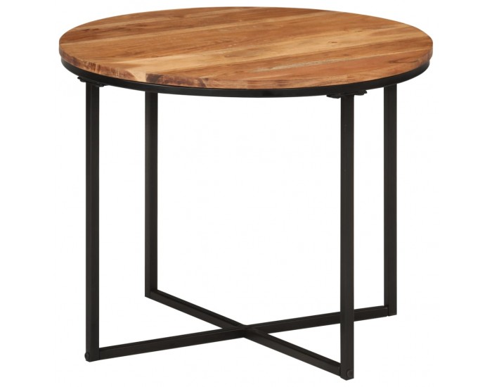 Sonata H Маса за кафе 55x55x45 см акация масив и желязо