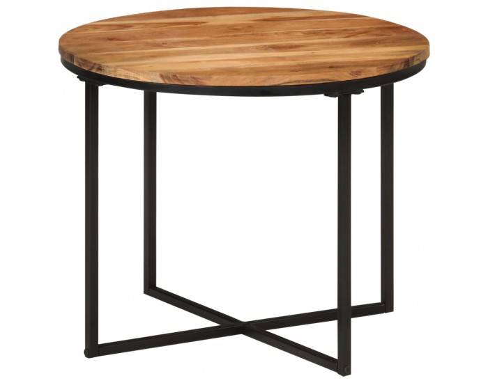 Sonata H Маса за кафе 55x55x45 см акация масив и желязо