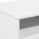 Sonata H Маса за кафе с LED осветление, бяла, 90x49x40 см