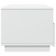 Sonata H Маса за кафе с LED осветление, бяла, 90x49x40 см
