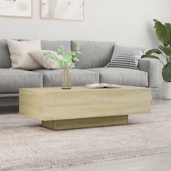 Sonata H Маса за кафе, дъб сонома, 100x49,5x31 см, инженерно дърво - Măsuțe de living