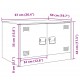 Sonata H Маса за кафе, горчица жълто, 67x50x44 см, стомана