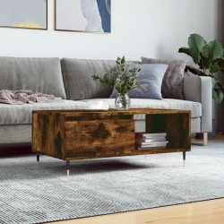 Sonata H Кафе маса, опушен дъб, 90x50x36,5 см, инженерно дърво - Măsuțe de living