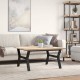 Sonata H Кафе маса Y-образна рамка 90x90x45,5 см бор масив и чугун