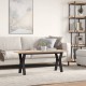 Sonata H Кафе маса Y-образна рамка 110x40x45,5 см бор масив и чугун