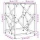 Sonata H Маса за кафе с прозрачен стъклен плот 30x30x41 см стомана