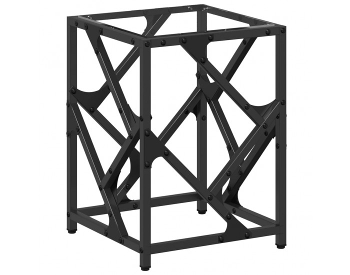 Sonata H Маса за кафе с прозрачен стъклен плот 30x30x41 см стомана