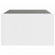 Sonata H Маса за кафе с Infinity LED, бяла, 70x50x30 см