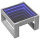 Sonata H Маса за кафе с Infinity LED, сив сонома, 50x53x30 см