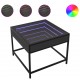 Sonata H Маса за кафе с Infinity LED черна 50x50x41 см
