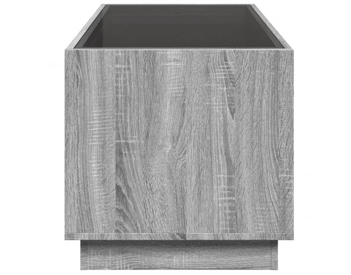 Sonata H Маса за кафе с Infinity LED, сив сонома, 70x50x50 см