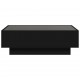 Sonata H Маса за кафе с LED, черна, 90x50x30 см, инженерно дърво