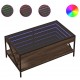 Sonata H Маса за кафе с Infinity LED, кафяв дъб, 90x50x38 см