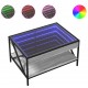 Sonata H Маса за кафе с Infinity LED, сив сонома, 70x50x38 см
