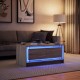 Sonata H Маса за кафе с LED светлини, дъб сонома, инженерно дърво