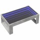 Sonata H Маса за кафе с Infinity LED, бетонно сив, 90x53x30 см