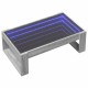 Sonata H Маса за кафе с Infinity LED, сив сонома, 90x53x30 см