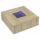 Sonata H Маса за кафе с Infinity LED, сонома дъб, 100x100x40 см
