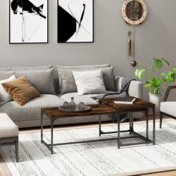 Sonata H Кафе маси, 2 бр, опушен дъб, инженерно дърво - Măsuțe de living