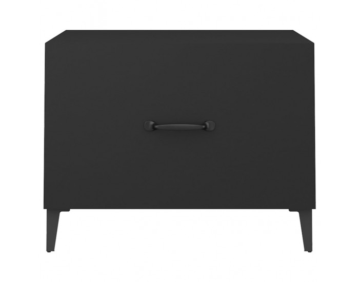 Sonata H Маса за кафе с метални крака 2 бр кафяв дъб 50x50x40 см
