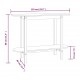 Sonata H Конзолна маса черно 110x40x80 см борово дърво масив