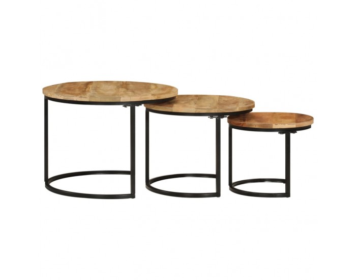 Sonata H Стифиращи маси, 3 бр, манго масив