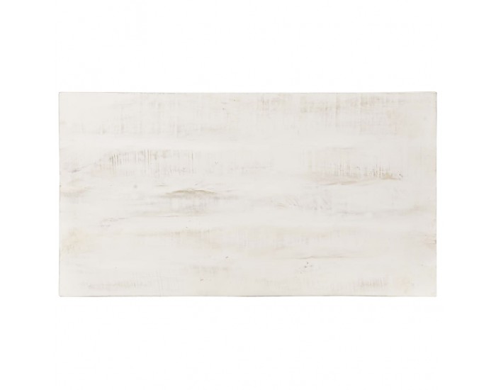 Sonata H Маса за кафе, бяла, 110x60x45 см, мангово дърво масив