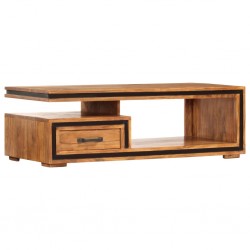 Sonata H Маса за кафе, 100x45x33 см, акациево дърво масив - Măsuțe de living