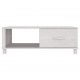 Sonata H Кафе маса HAMAR бяла 100x55x35 см борово дърво масив
