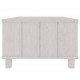 Sonata H Кафе маса HAMAR бяла 100x55x35 см борово дърво масив