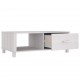 Sonata H Кафе маса HAMAR бяла 100x55x35 см борово дърво масив