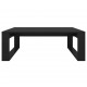 Sonata H Маса за кафе, черна, 100x100x35 см, инженерно дърво