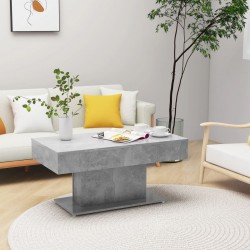 Sonata H Маса за кафе, бетонно сива, 96x50x45 см, инженерно дърво - Măsuțe de living