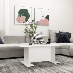 Sonata H Маса за кафе, бяла, 103,5x60x40 см, инженерно дърво - Măsuțe de living