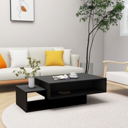 Sonata H Маса за кафе, черна, 105x55x32 см, инженерно дърво - Măsuțe de living