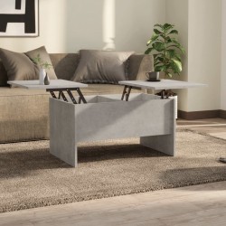 Sonata H Маса за кафе, бетонно сива, 80x50x42,5 см, инженерно дърво - Măsuțe de living